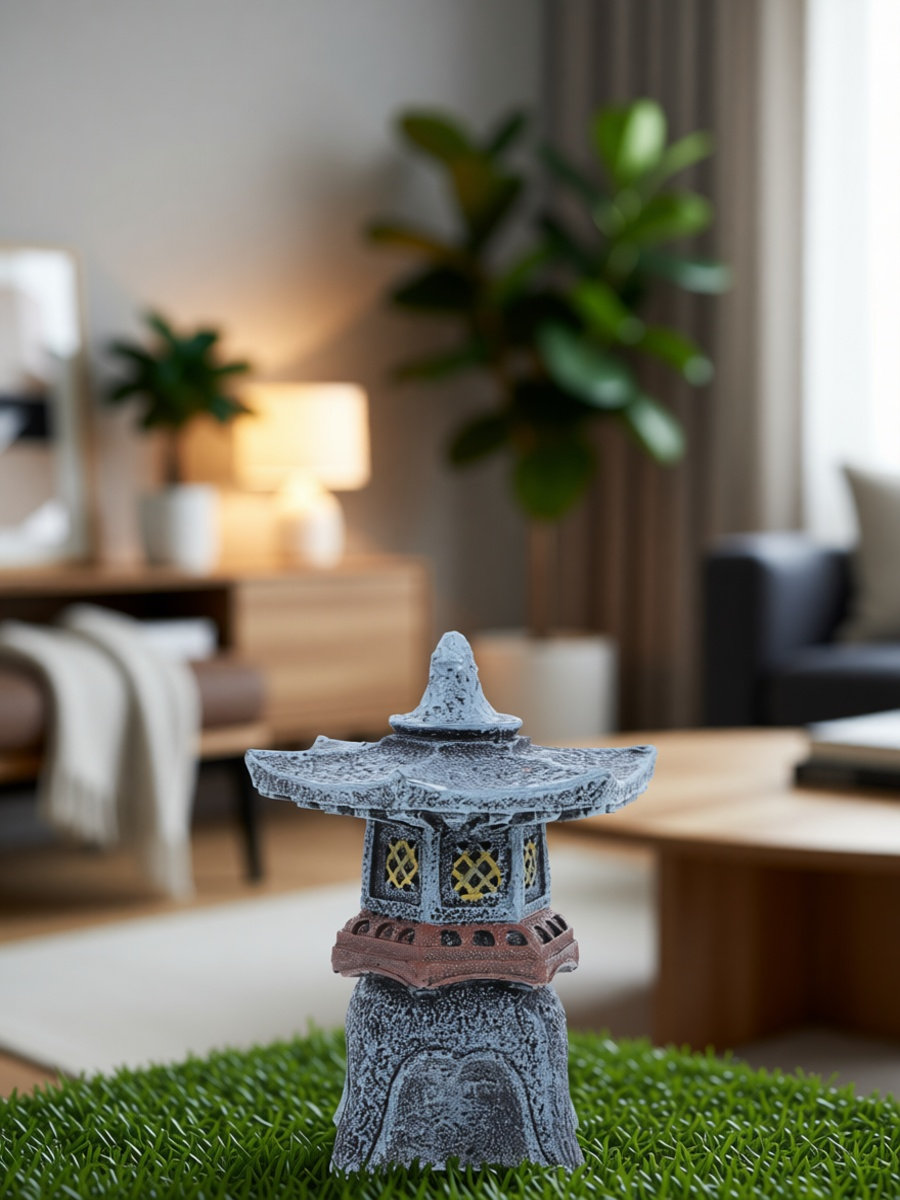 Bonsai Garden Landscape Design - 파고다 랜턴, 레진 소재 정원 조형물,
