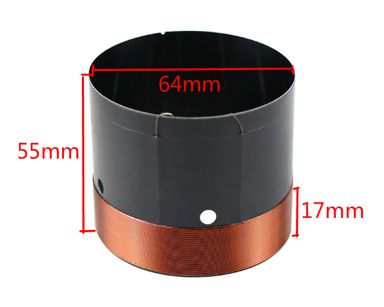 2개입 우퍼 스피커 베이스 음성 코일, 63.5mm,  - Copper Wire Roll 리뷰 및 가격