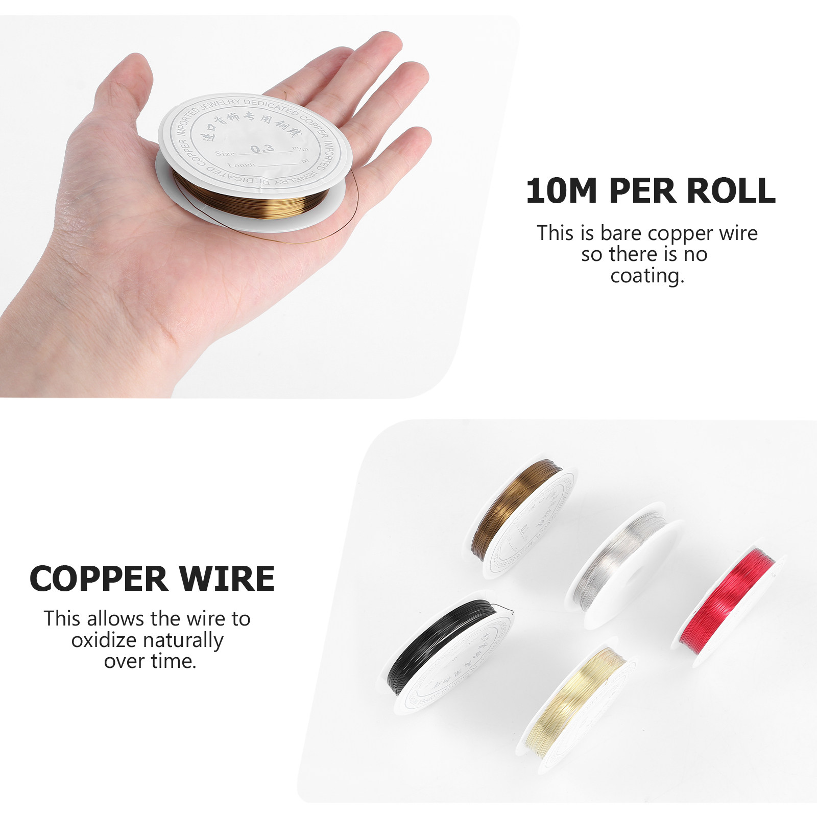 5개 롤의 구리선, 26게이지, 다양한 색상, 높은 유 - Copper Wire Roll 리뷰 및 가격