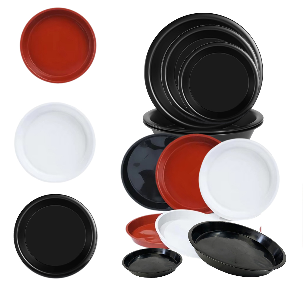 3-5PC 내구성 플라스틱 식물 접시 브라운 화이트 블 - Drip Tray Saucer 리뷰 및 가격